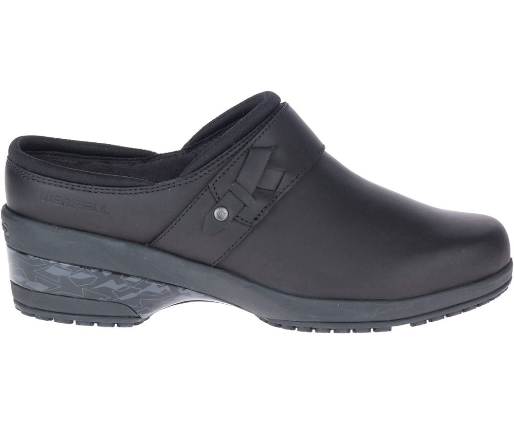 Merrell Barefoot Sko Dame - Valetta Pro Slide Work - Sort - FMS810936